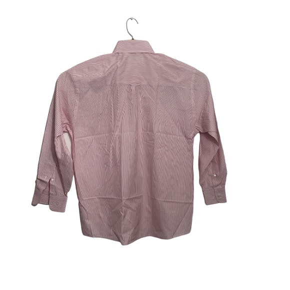 Fairway & Greene Medium Cotton Button Up Red White Stripe Pocket - Picture 7 of 7